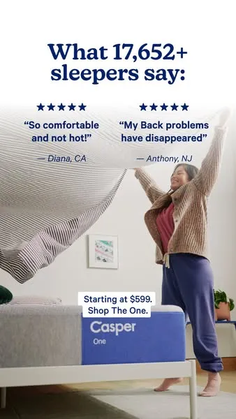 Casper Sleep ad creative (Static)