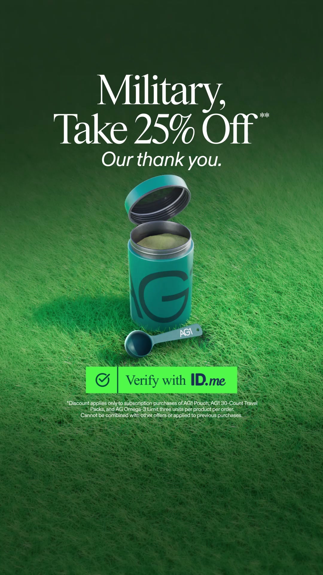 AG1 ad creative (Video)