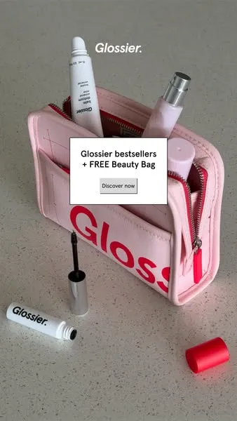 Glossier ad creative (Static)