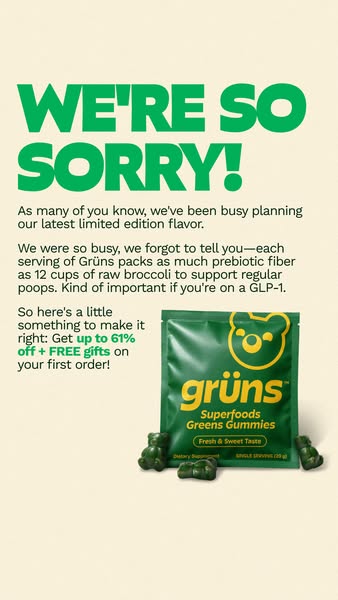 Grüns ad creative (Static)