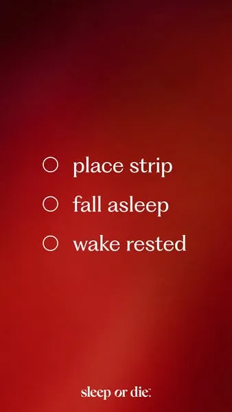 sleep or die ad creative (Static)