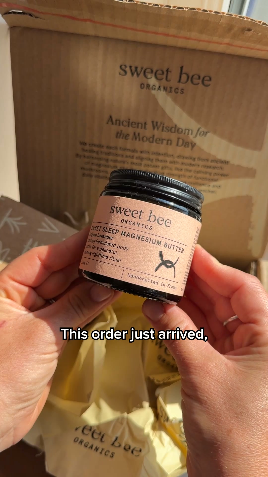 Sweet Bee Organics UK ad creative (Video)