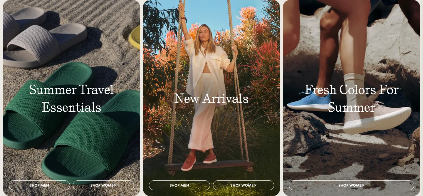 Featured collection from Allbirds
