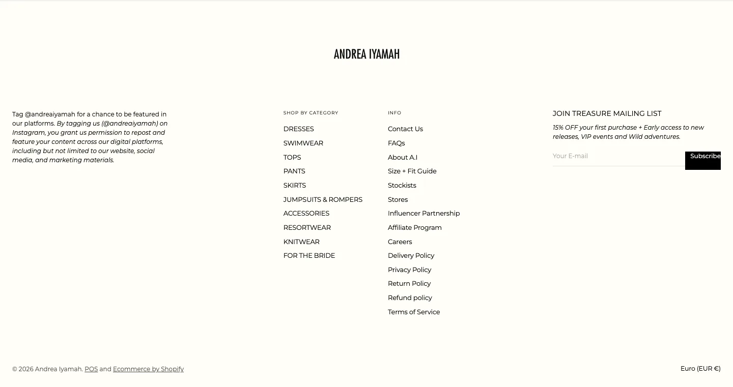 Shop By Category from Andrea Iyamah