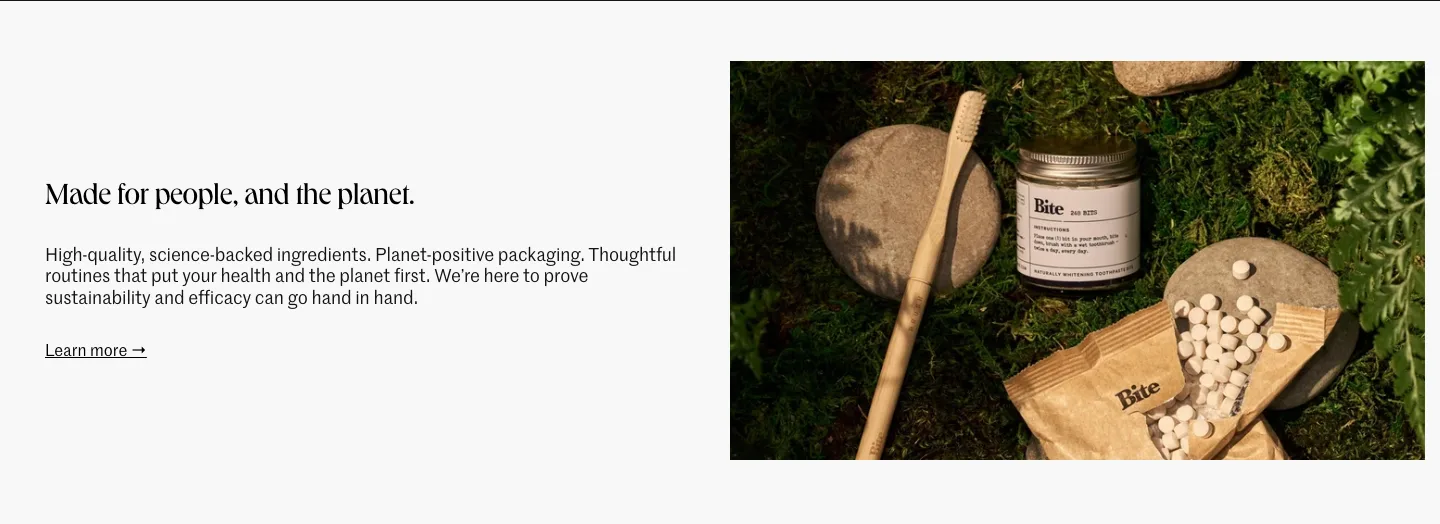 Made for people, and the planet from Bite