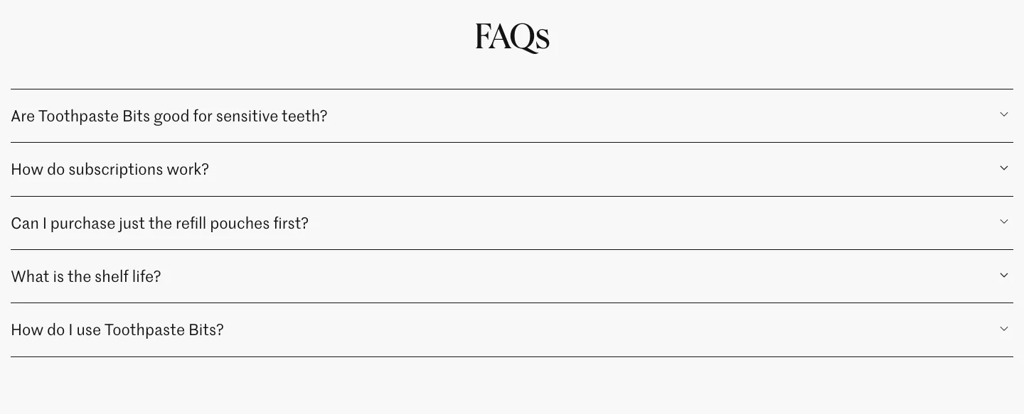 FAQs from Bite