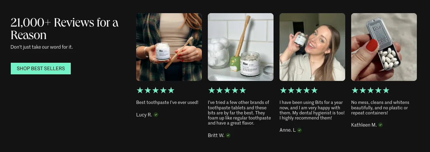 21,000+ reviews for a reason from Bite