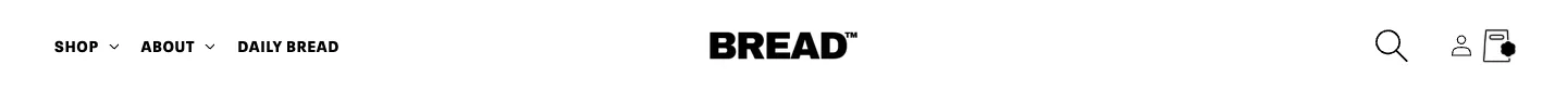 Header / navigation from BREAD BEAUTY SUPPLY