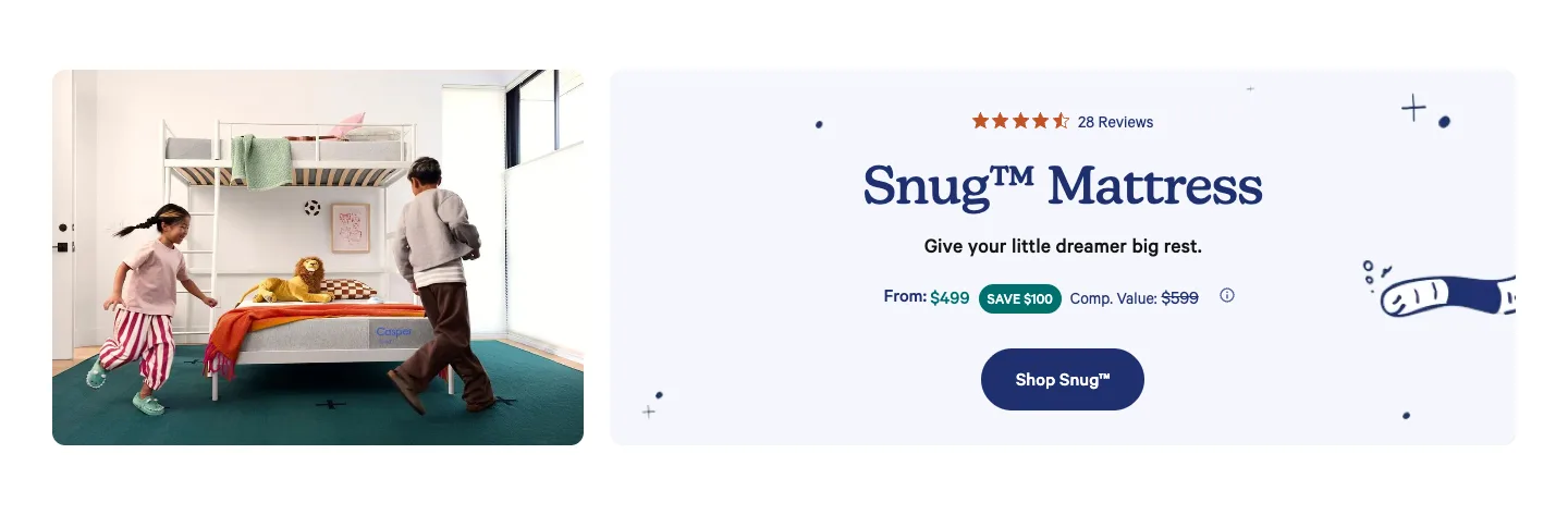 Snug™ Mattress from Casper Sleep