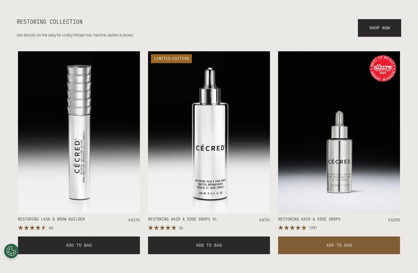Featured collection from Cécred