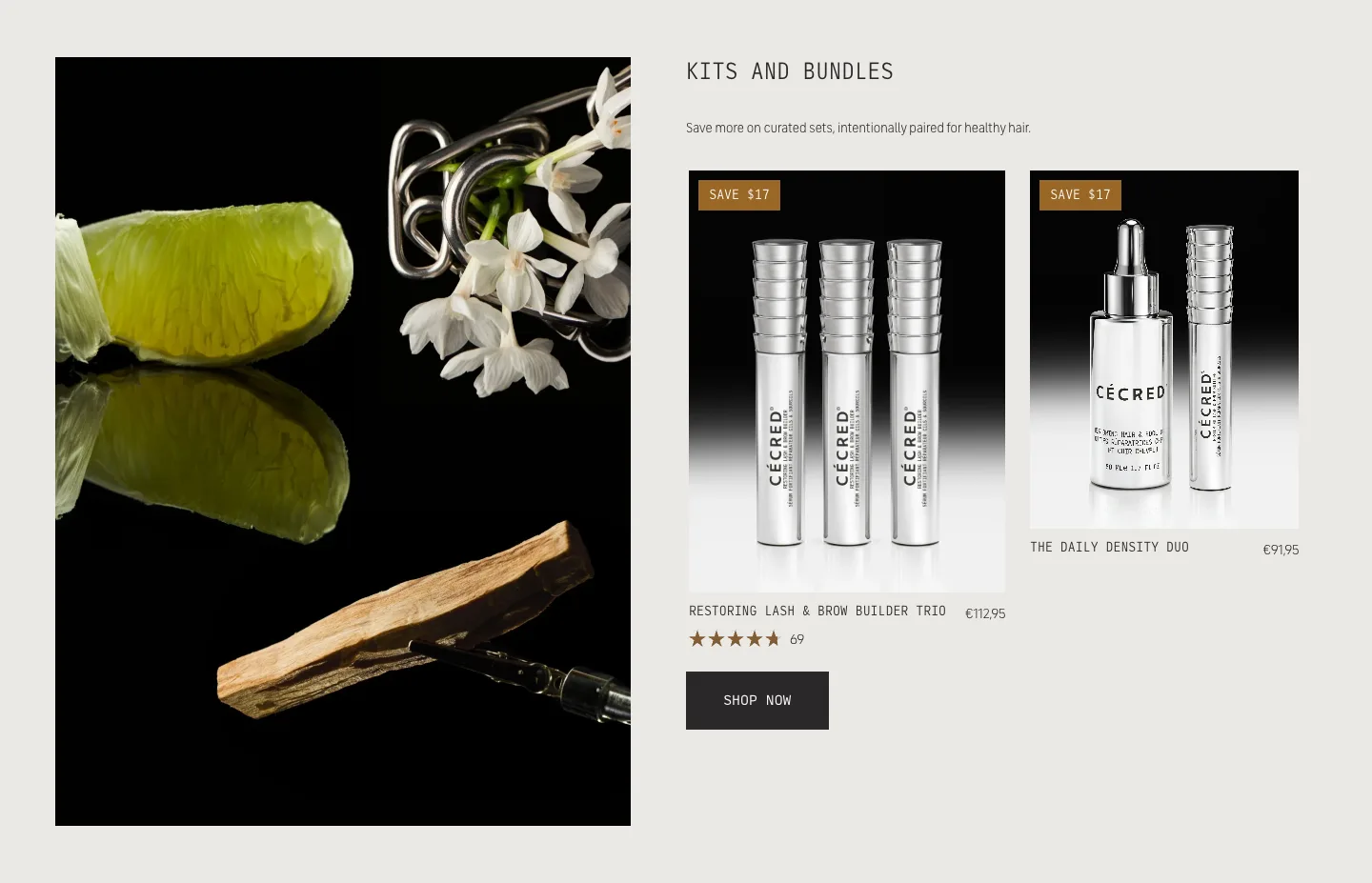 Featured collection from Cécred