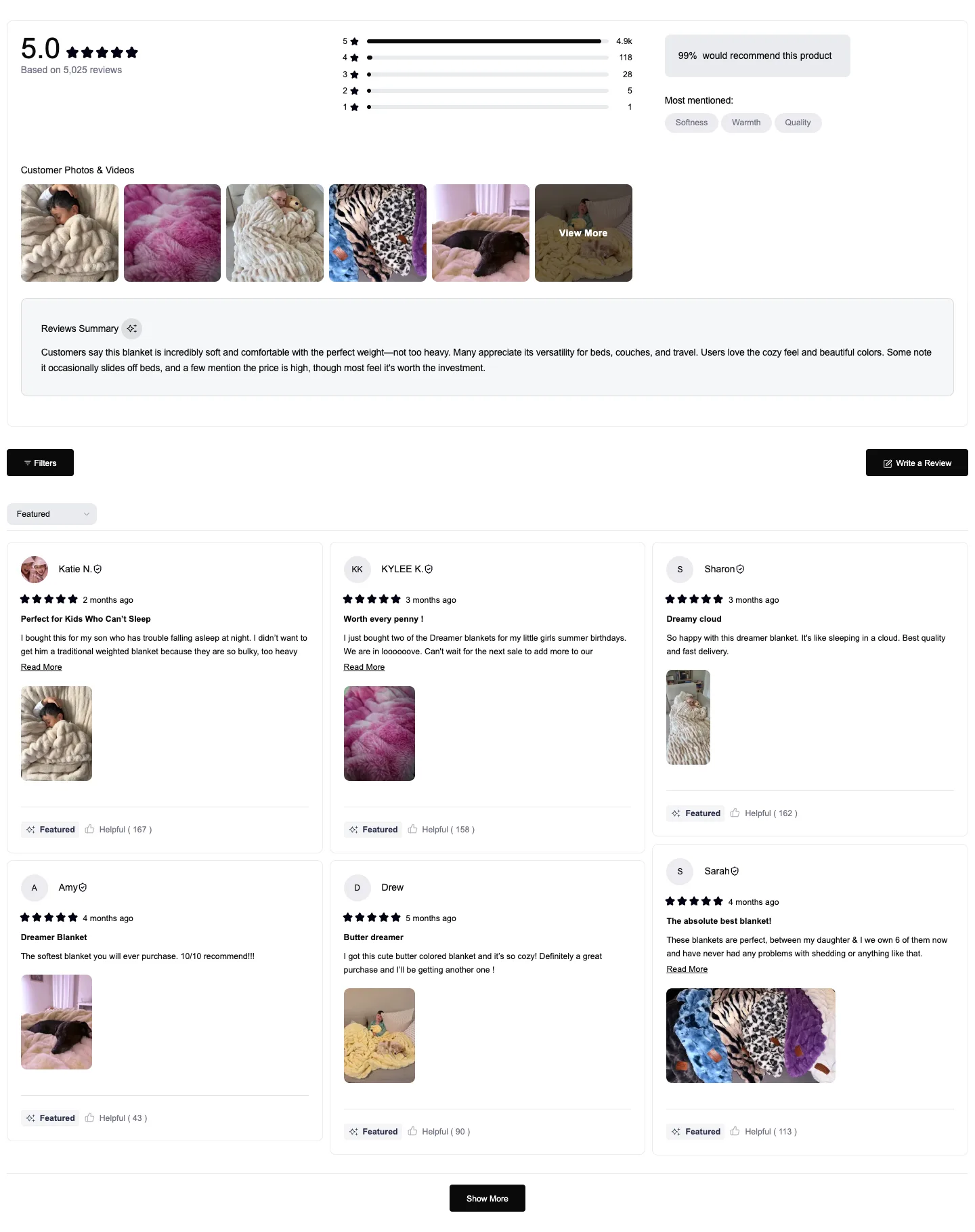 Review wall from Comfrt