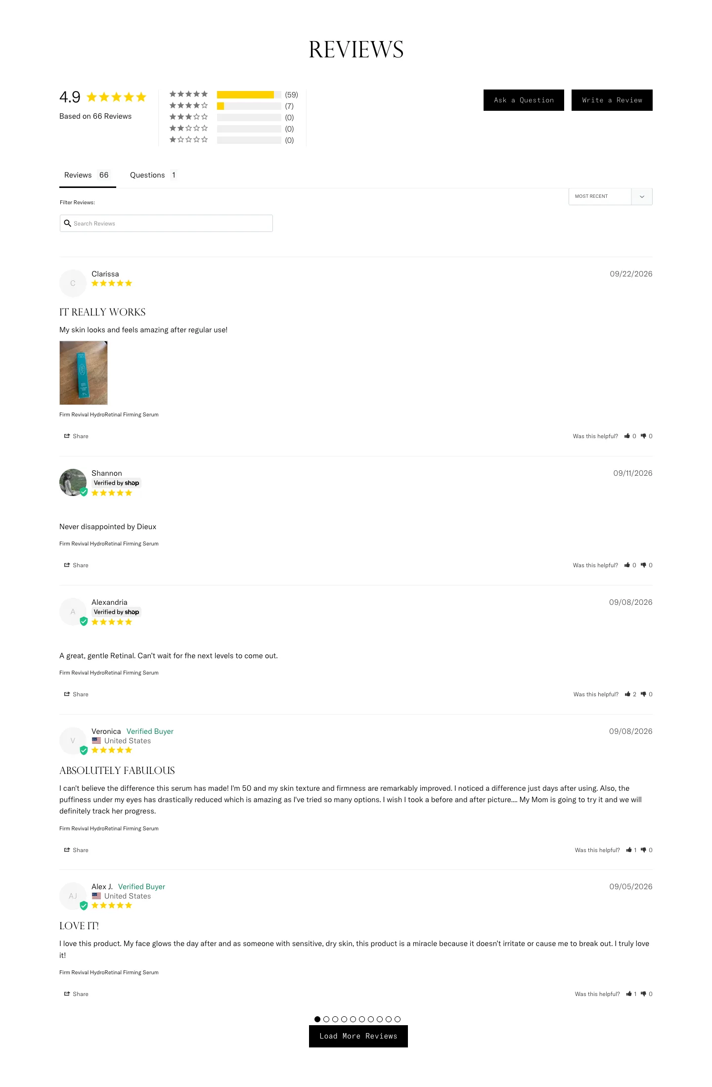 Reviews from Dieux