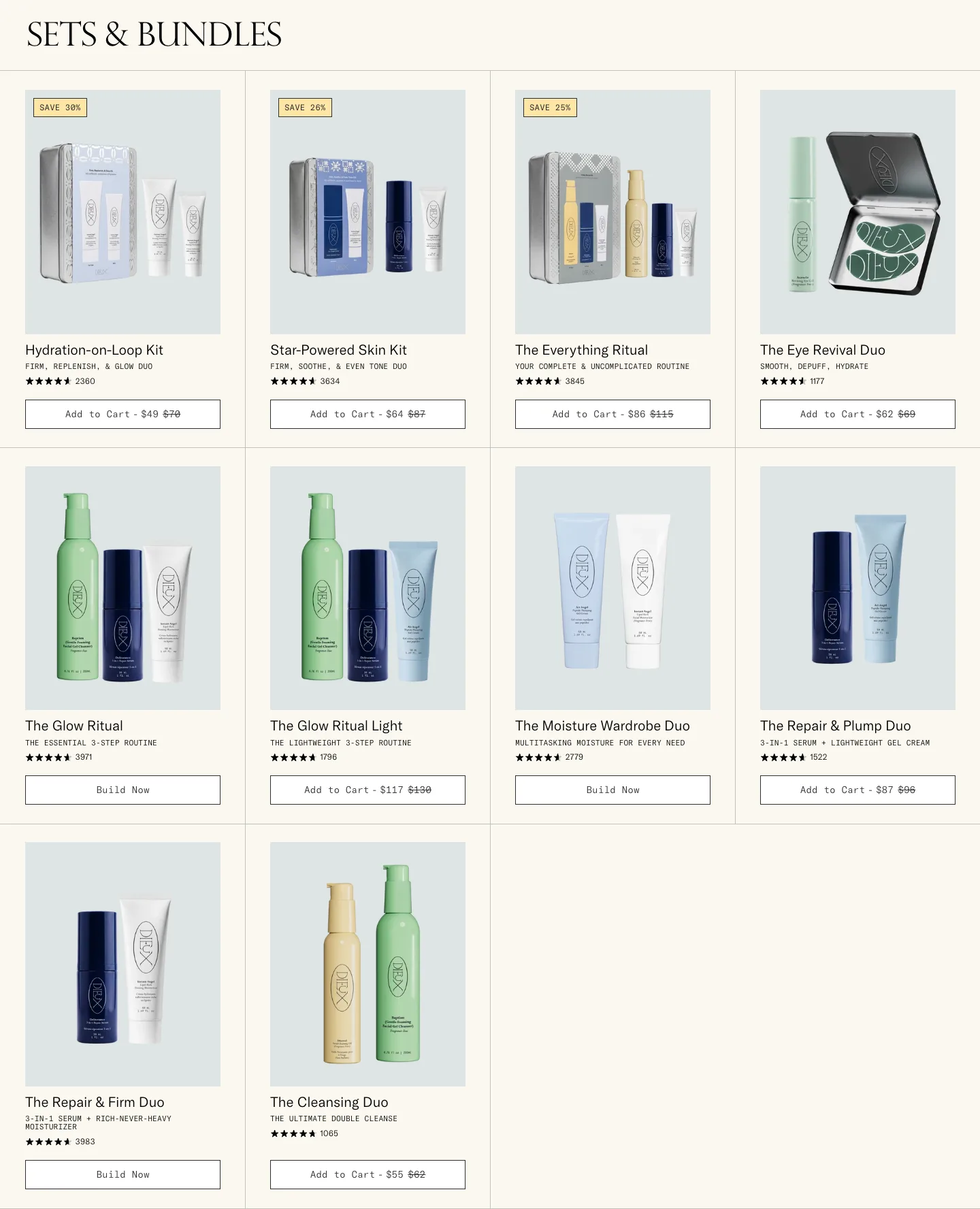 Sets & Bundles from Dieux