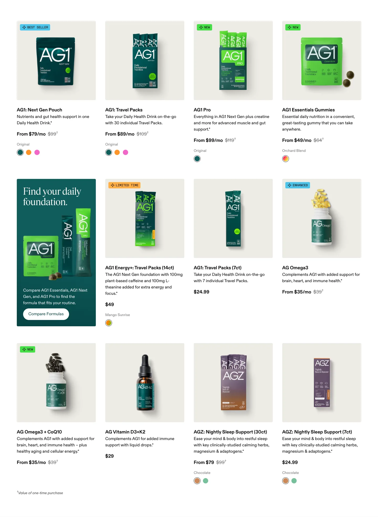 Product listing from drinkag1