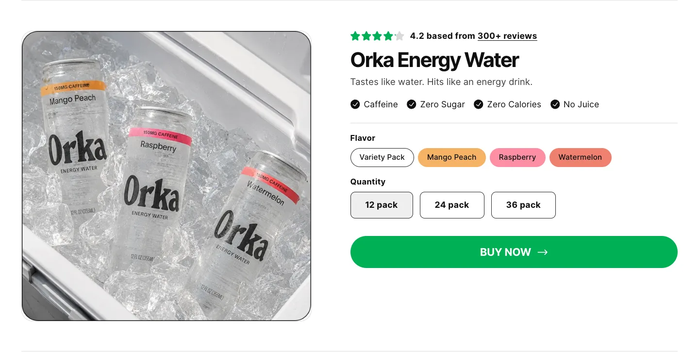 Buy box from Orka Beverage Company
