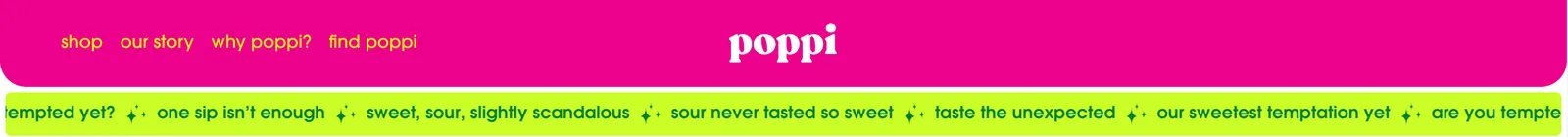 Header / navigation from poppi