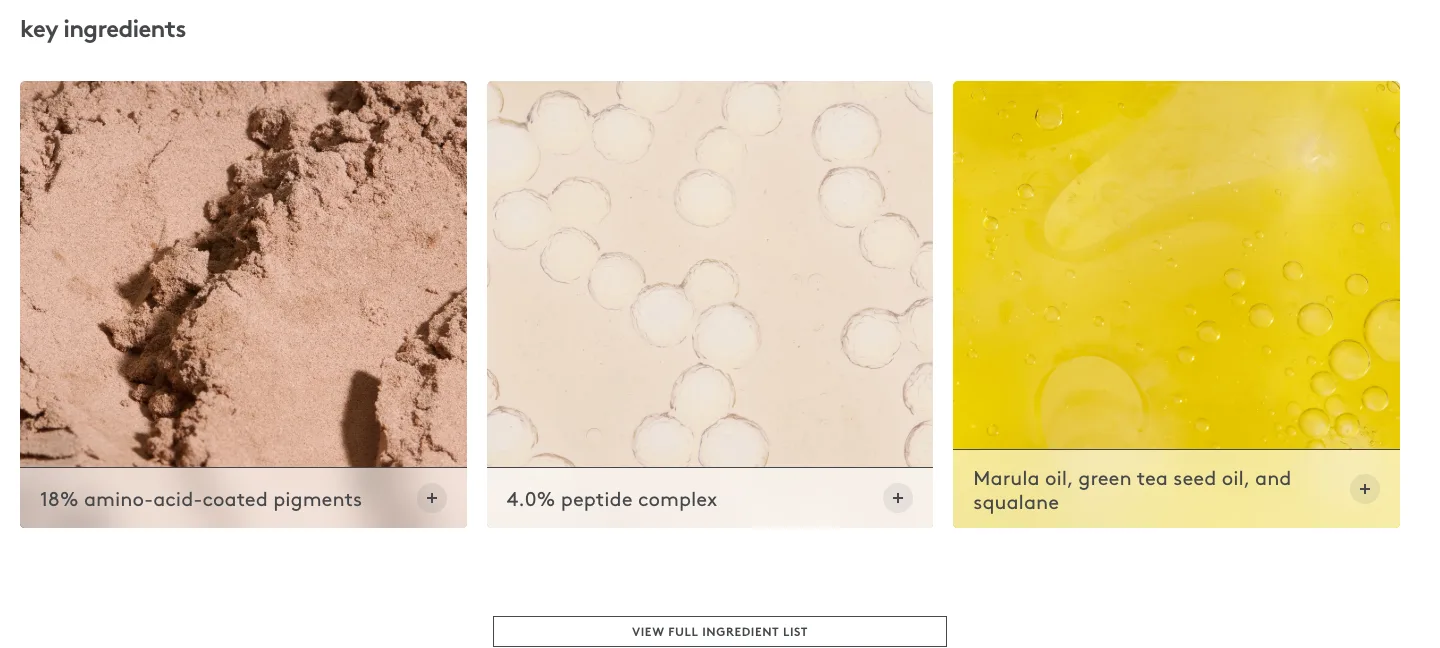 Ingredients from Drunk Elephant