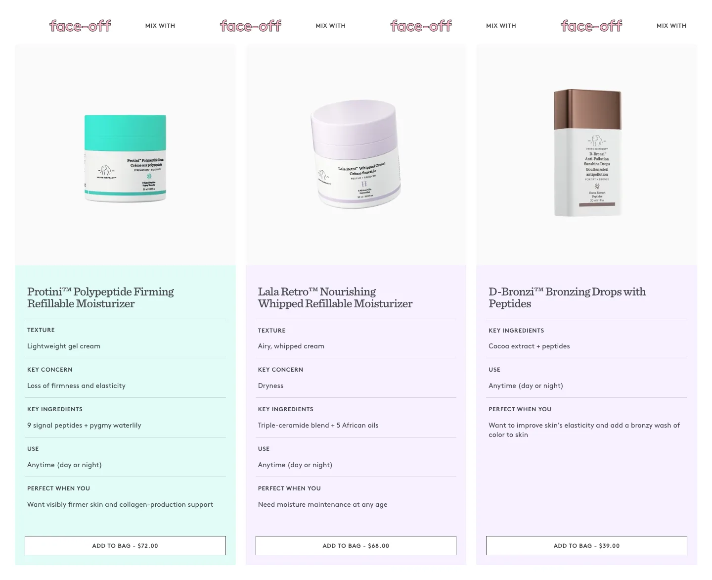 Featured products from Drunk Elephant