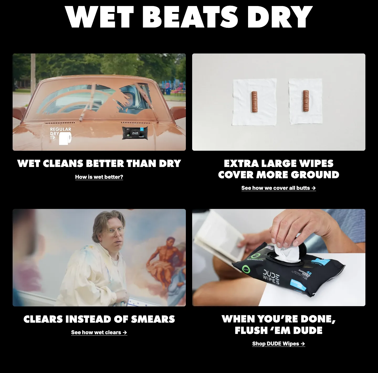 Value propositions from DUDE Wipes