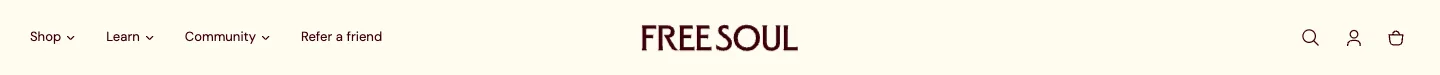 Header / navigation from Free Soul