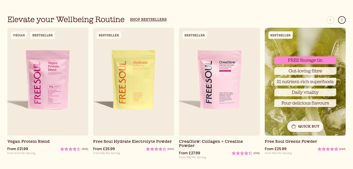 Featured products from Free Soul