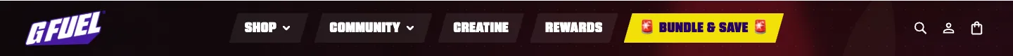 Header / navigation from G FUEL
