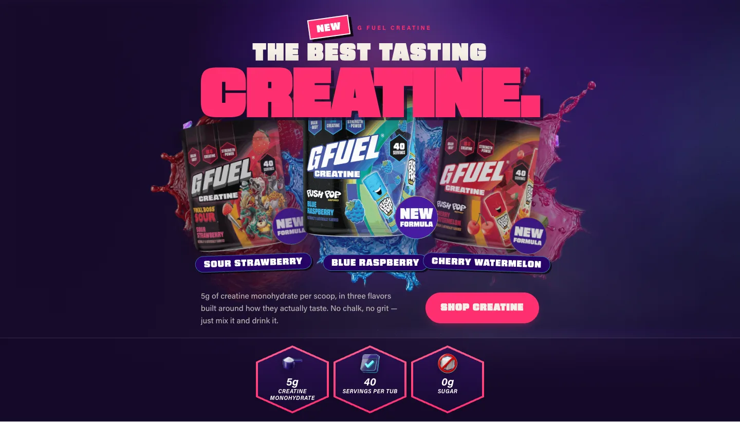 Content block from G FUEL