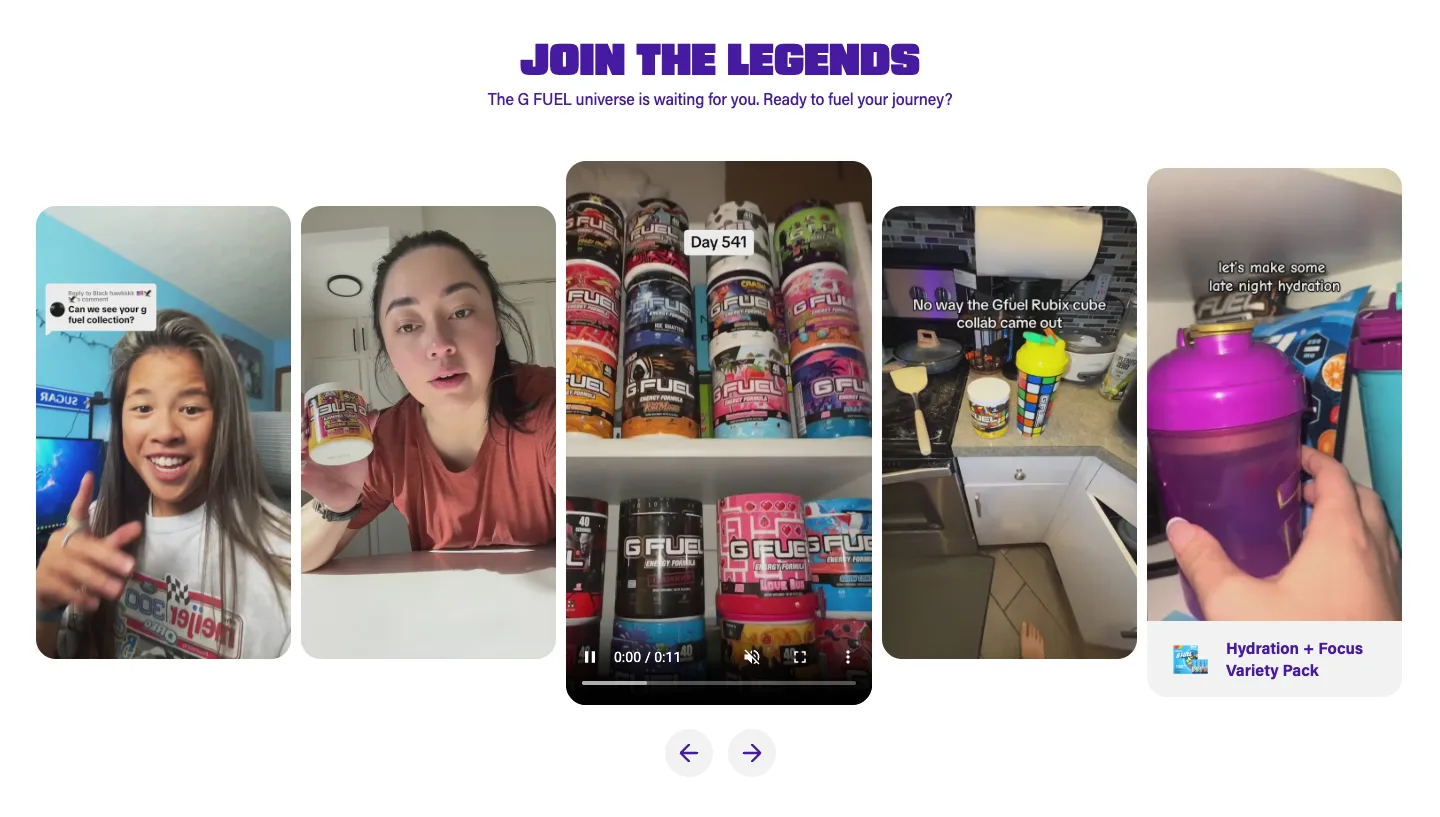UGC gallery from G FUEL