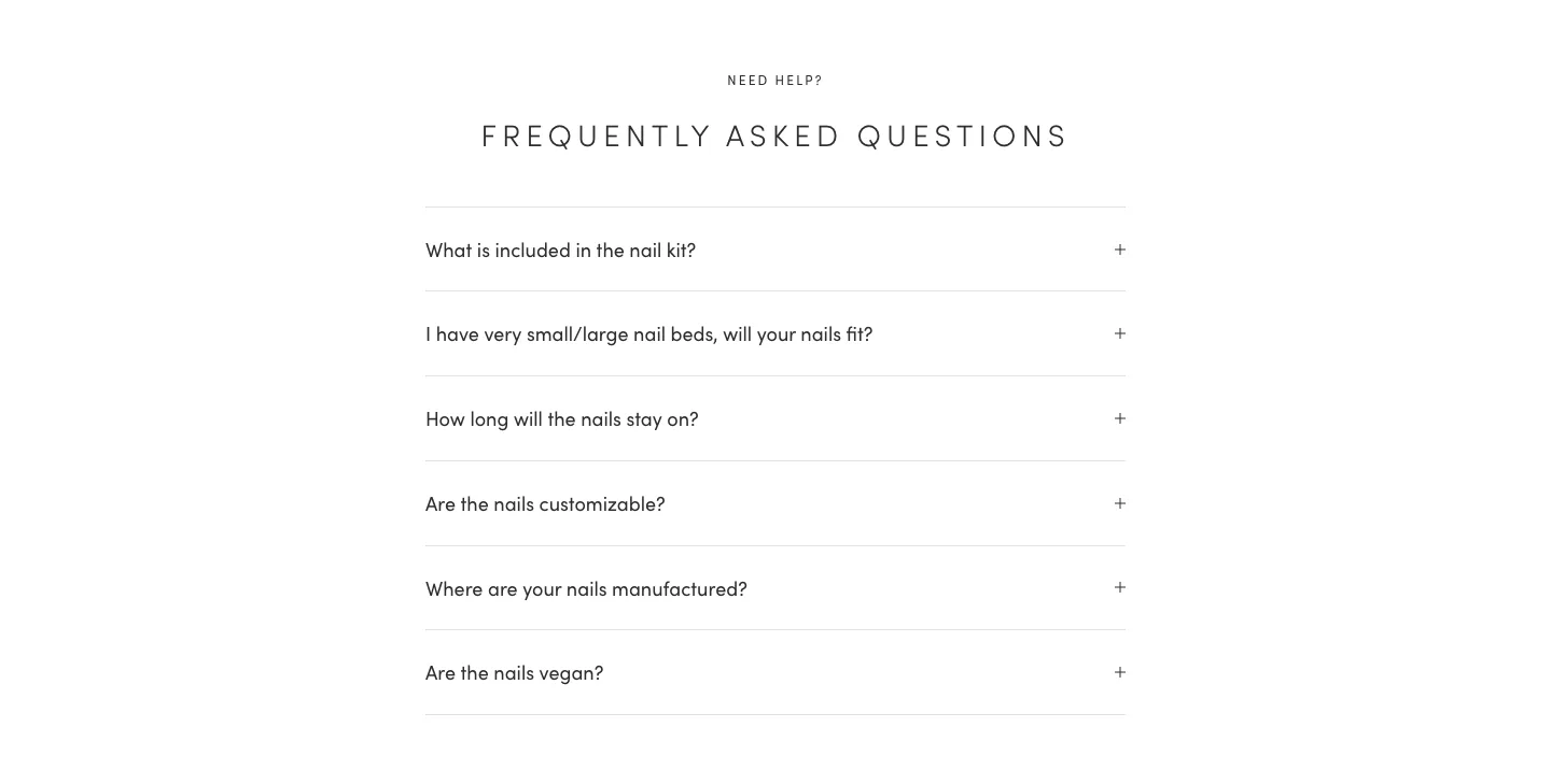 Frequently asked questions from Glamnetic