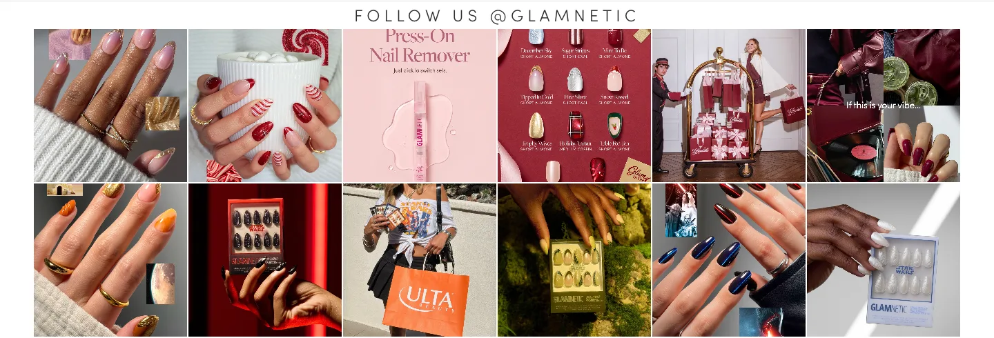 Follow us @glamnetic from Glamnetic
