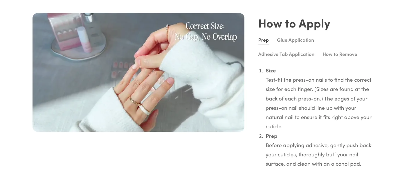 How to apply from Glamnetic