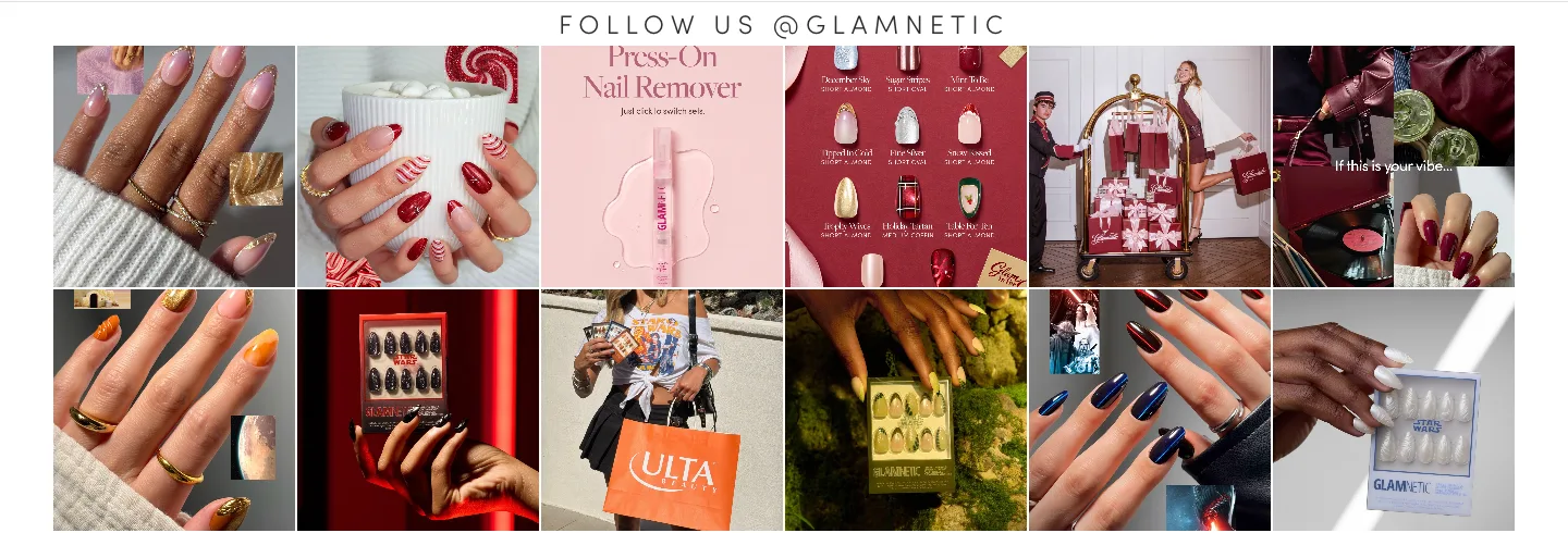 Follow us @glamnetic from Glamnetic