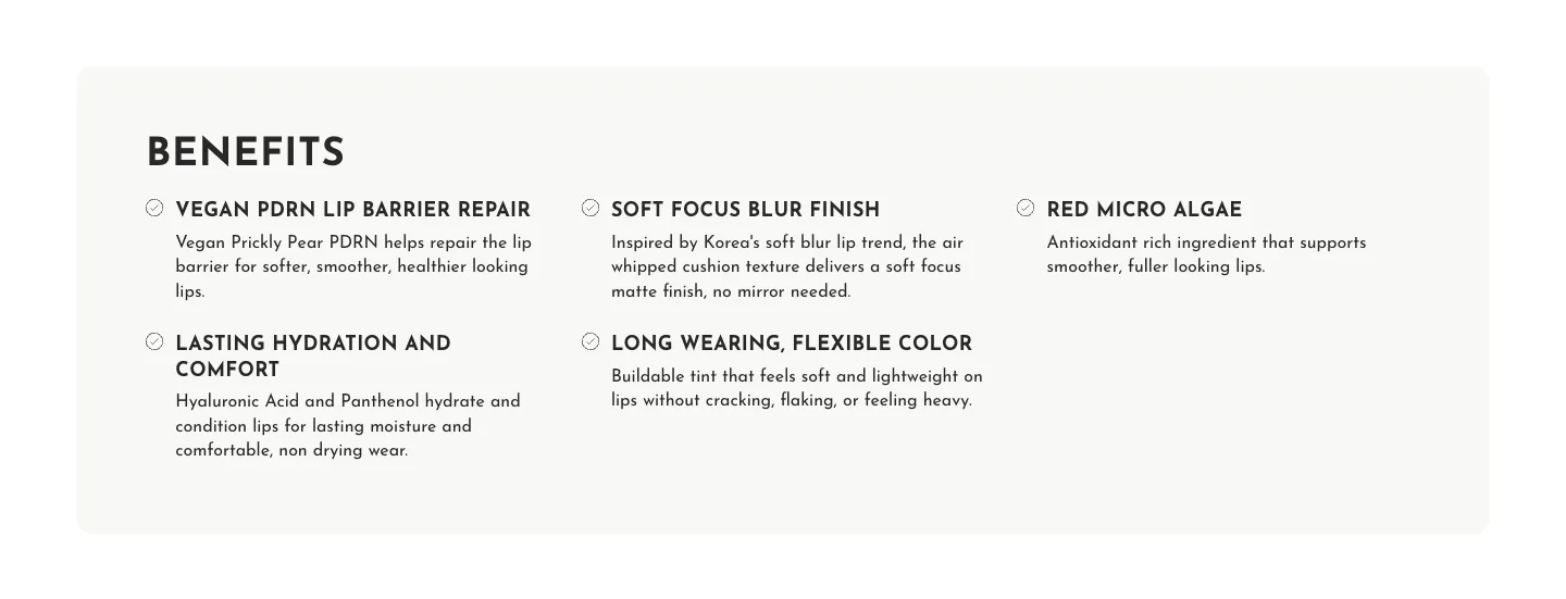 Value propositions from Glow Recipe