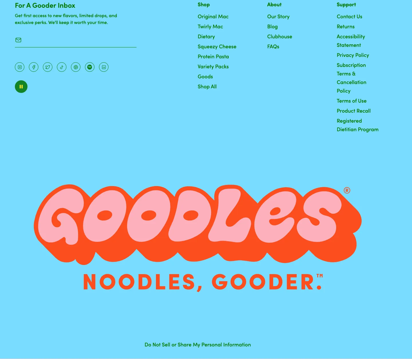 Footer from Goodles