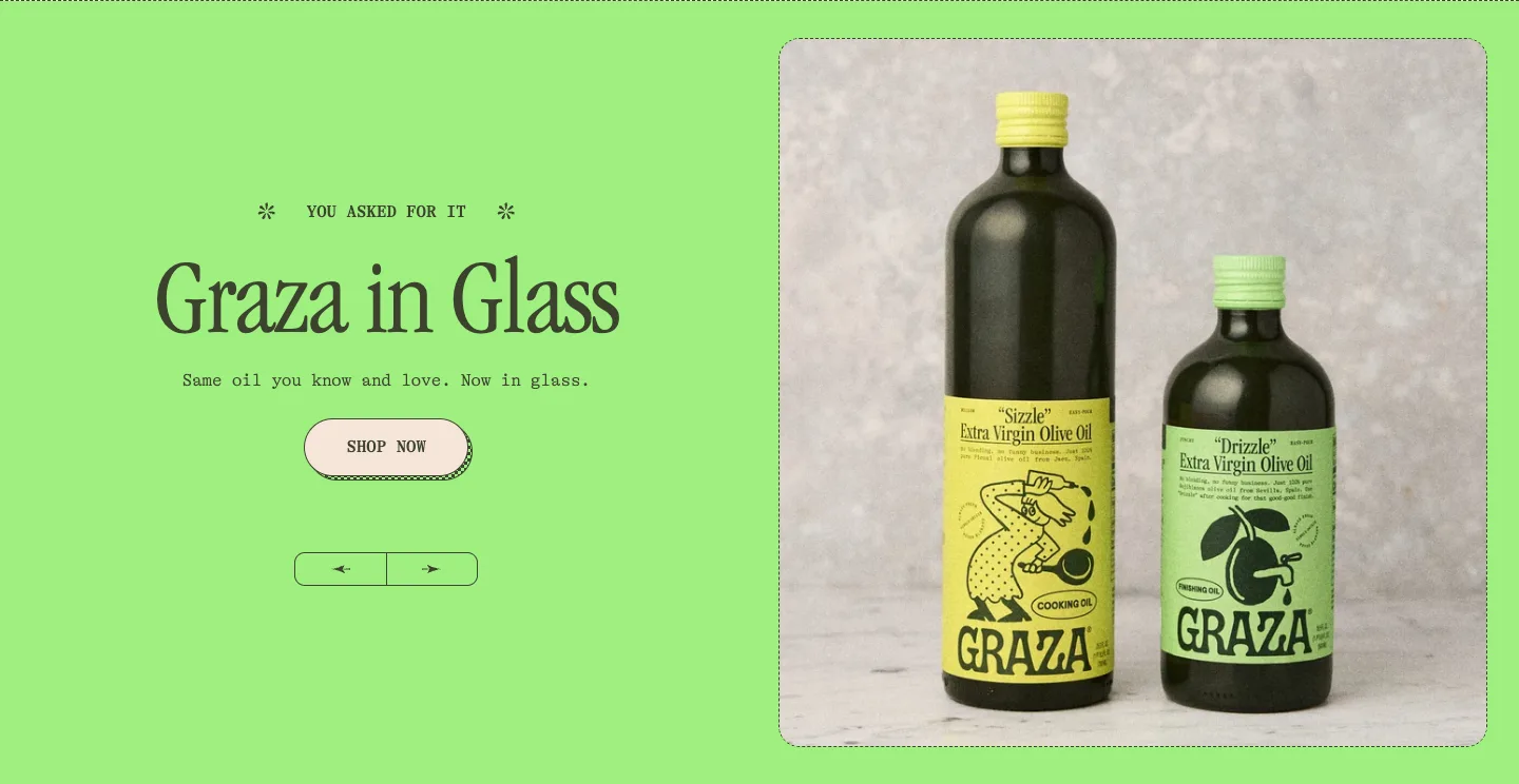Featured products from GRAZA