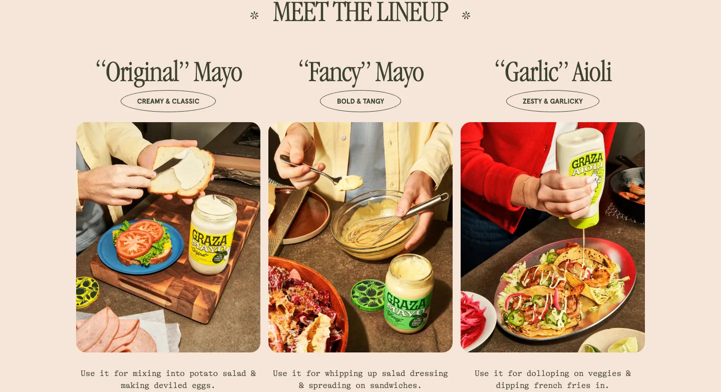 MEET THE LINEUP from GRAZA