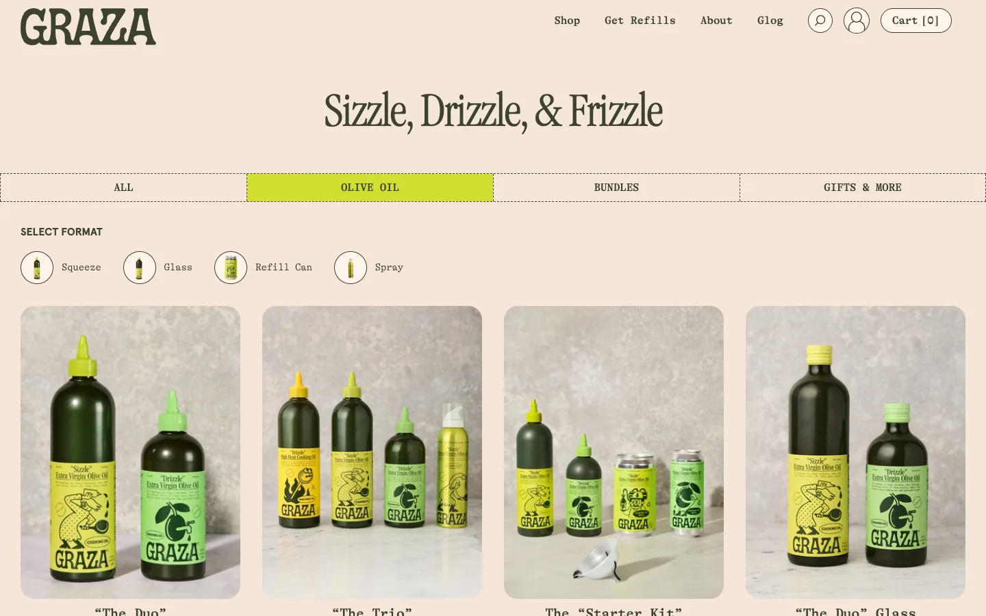 Shop Olive Oil from GRAZA