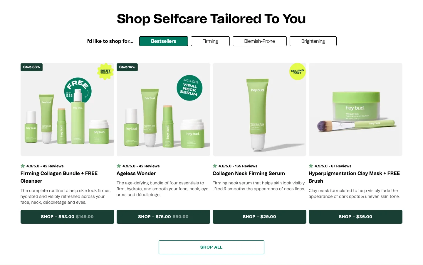 Featured collection from Hey Bud Skincare
