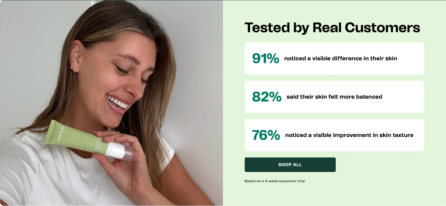 Tested by Real Customers from Hey Bud Skincare