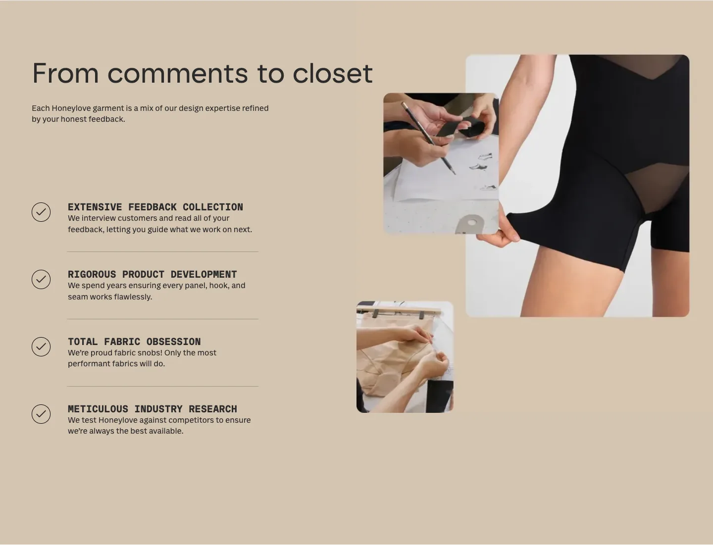 From comments to closet from Honeylove