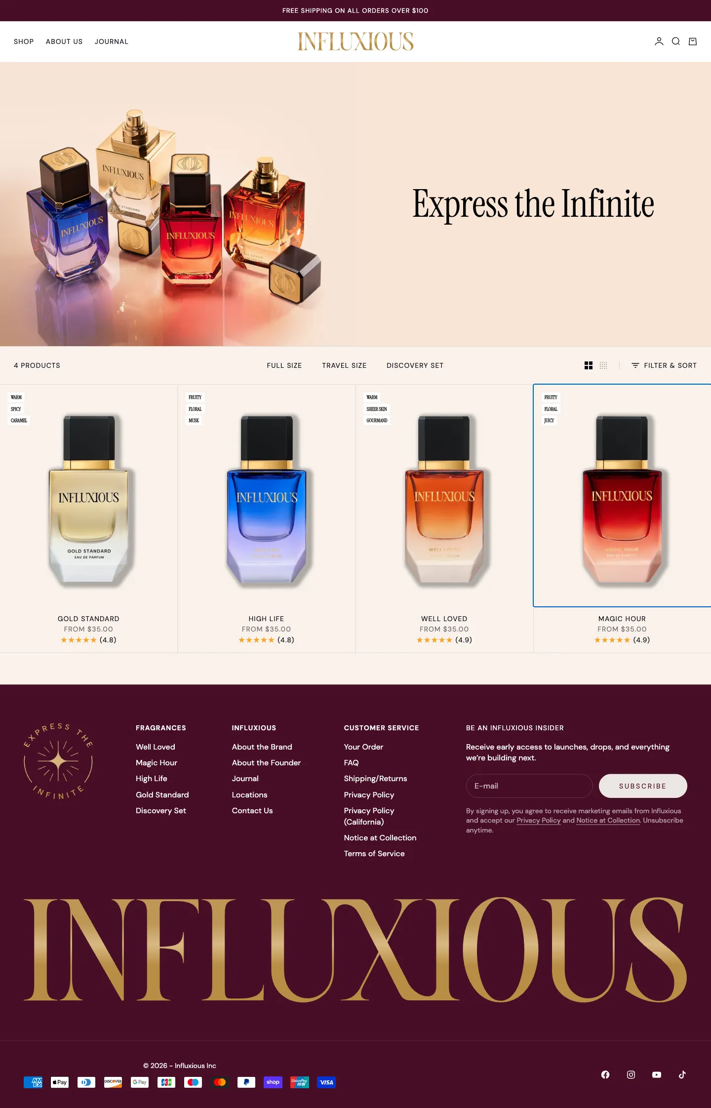 Influxious Inc, plp (desktop)