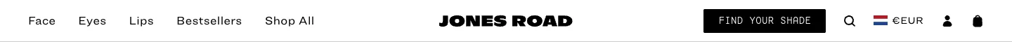 Header / navigation from Jones Road