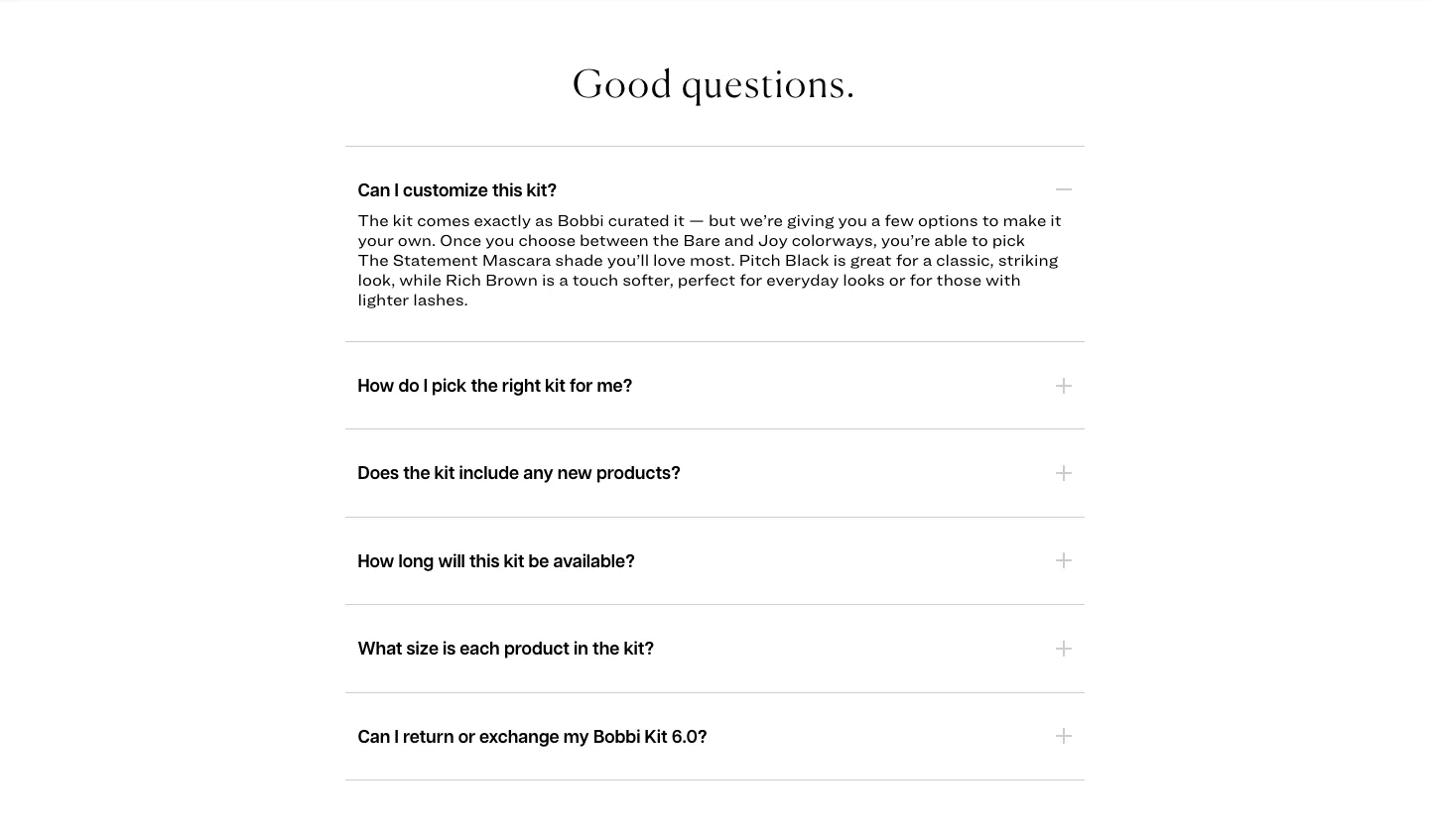 FAQ from Jones Road