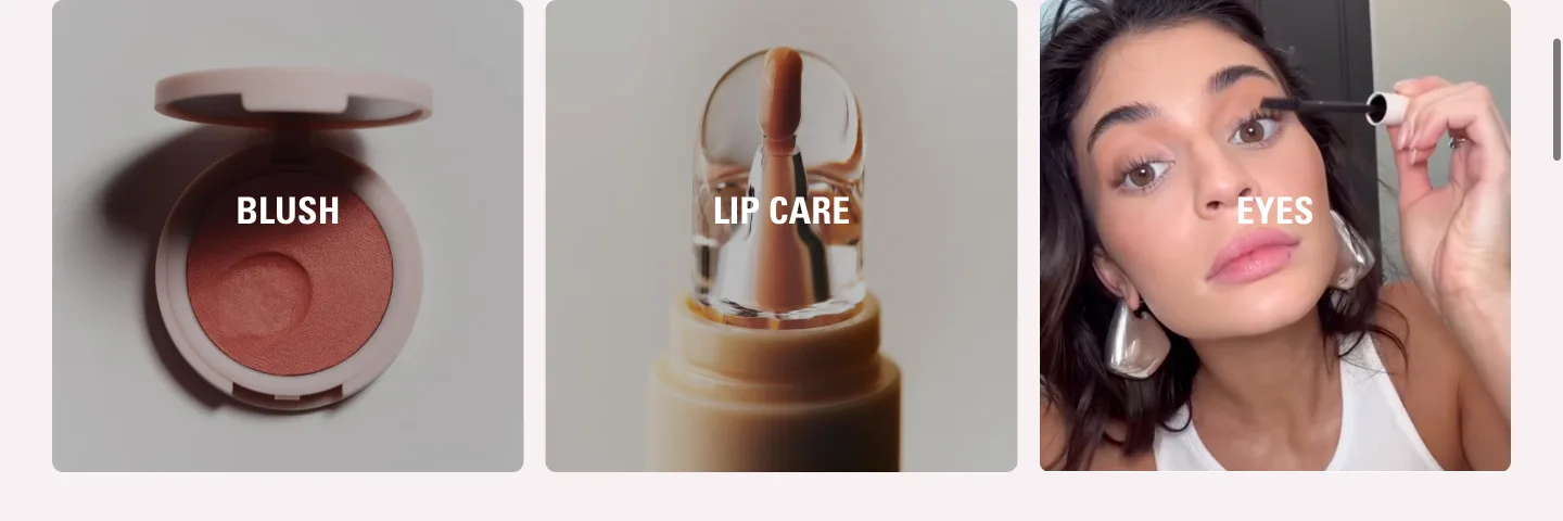 Shop by category (more) from Kylie Cosmetics