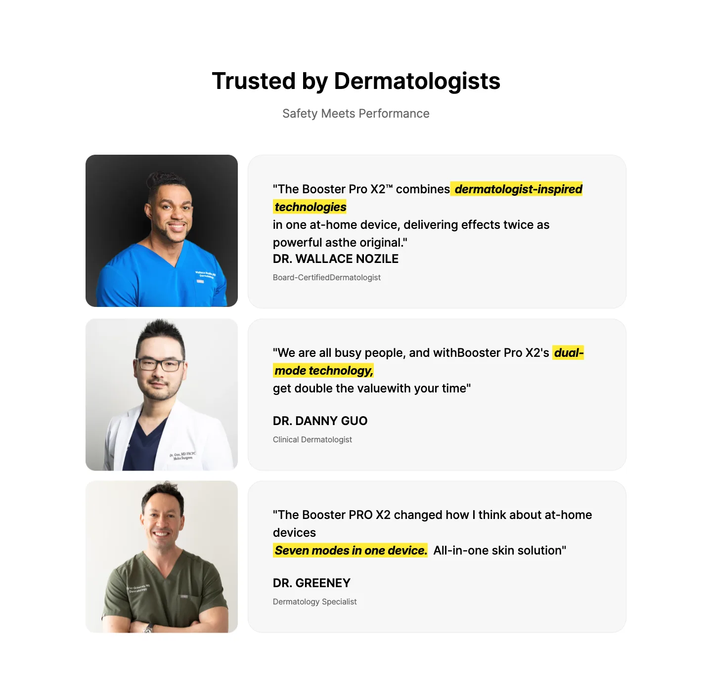 Trusted by dermatologists from medicube
