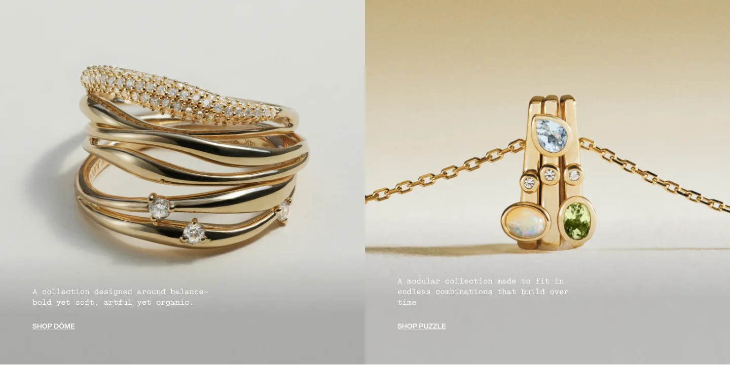 Featured products from Mejuri