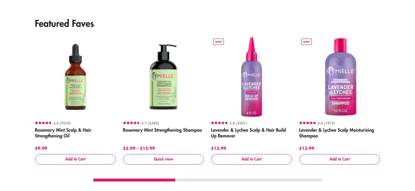 Featured products from Mielle Organics