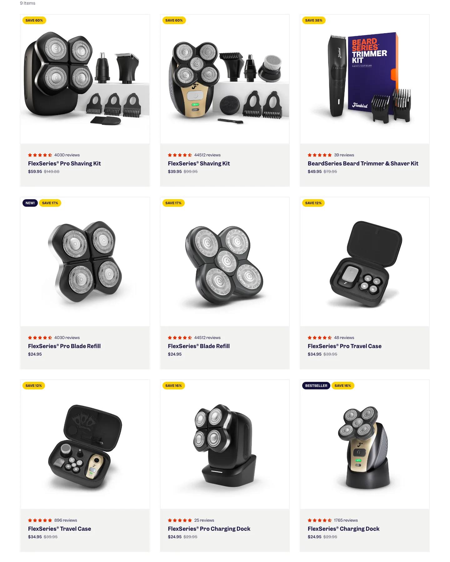 Product listing from Freebird