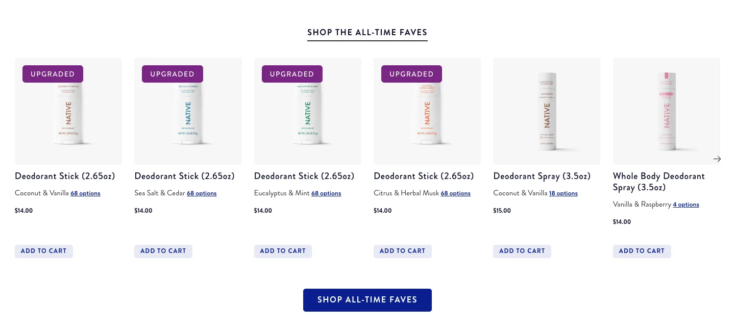 Deodorant Stick (2.65oz) from Native